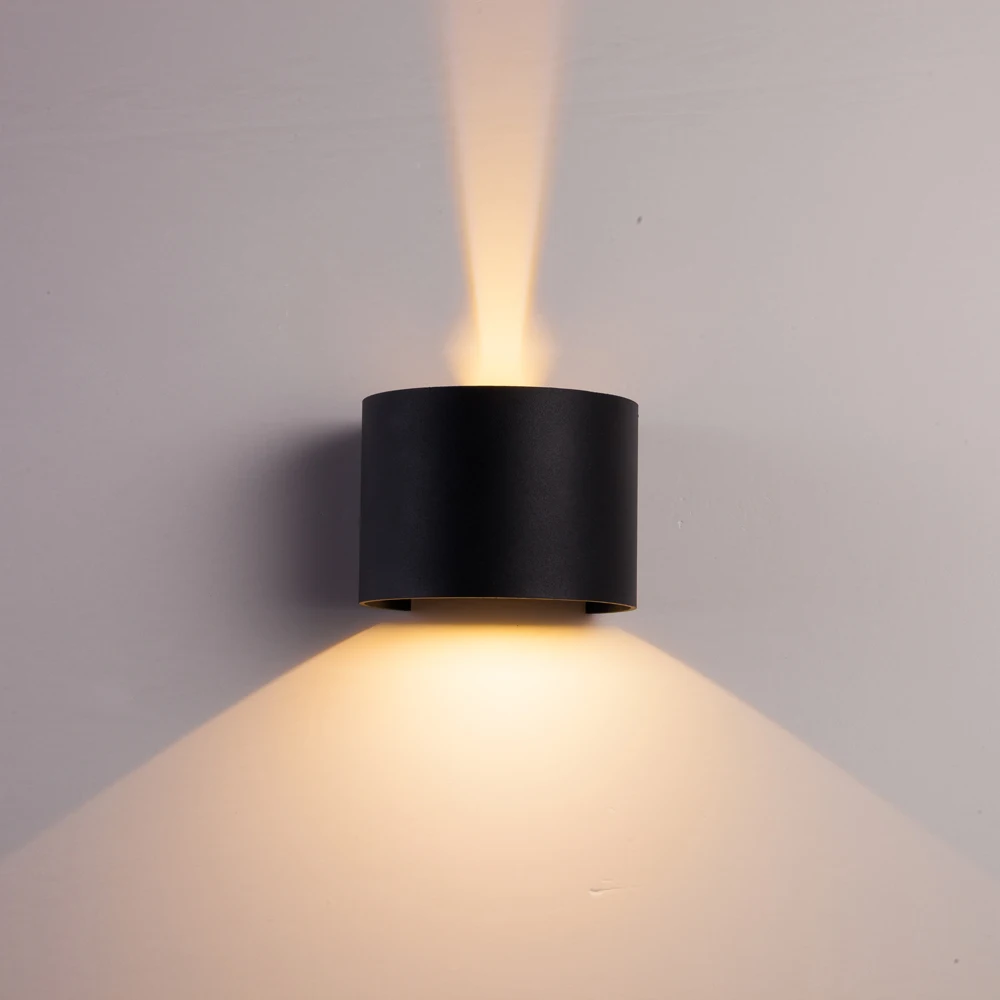 Outdoor Waterproof Round LED Wall Lamp adjustable up down 12W LED Wall Light IP65 Indoor Sconce lighting Porch Garden Lights
