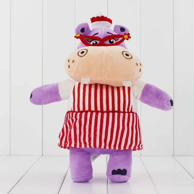 Hallie the Hippo 4 стиля милые Doc Mcstuffins Клиника мягкие животные плюшевые мягкие игрушки куклы для детей подарок 27-34 см - Цвет: Hallie the Hippo