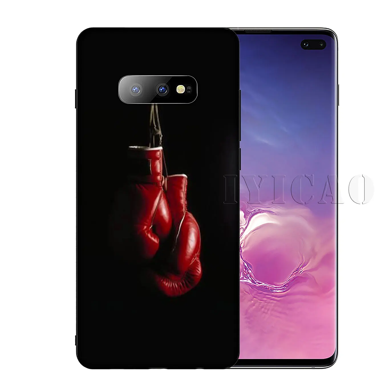 Cartoon Boxing Girl Gloves Pattern tpu Soft Silicone Phone Case for Samsung Galaxy S20 Ultra S10 Lite S9 S8 Plus S6 S7 Edge S10e |