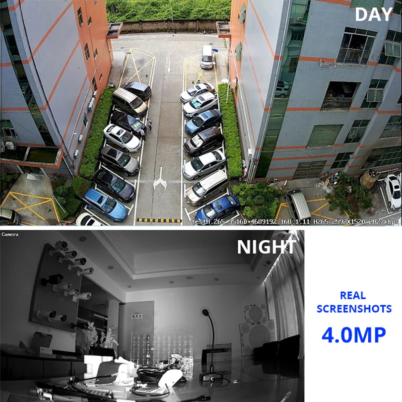Wheezan CCTV камера безопасности WiFi 4MP HD видеонаблюдение беспроводная камера 1440P аудио домашний открытый ночное видение IP Cam