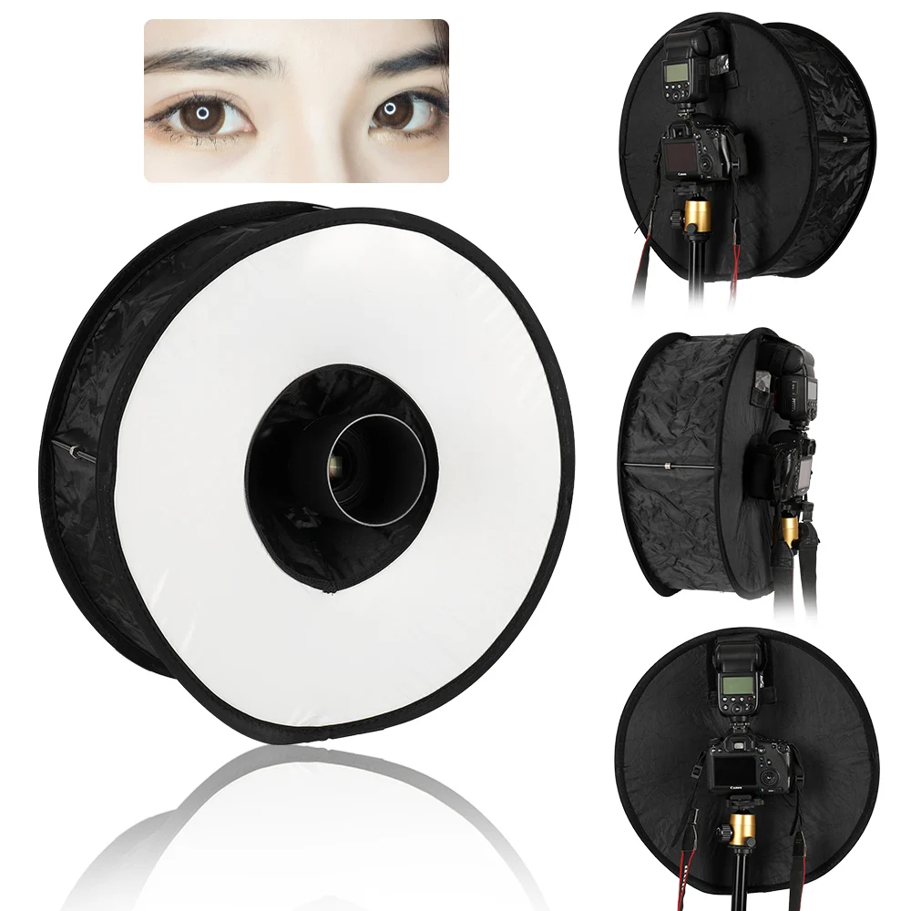 45cm Ring Softbox Speedlight Round Style Flash Light Shoot Soft box Foldable Diffuser | Электроника