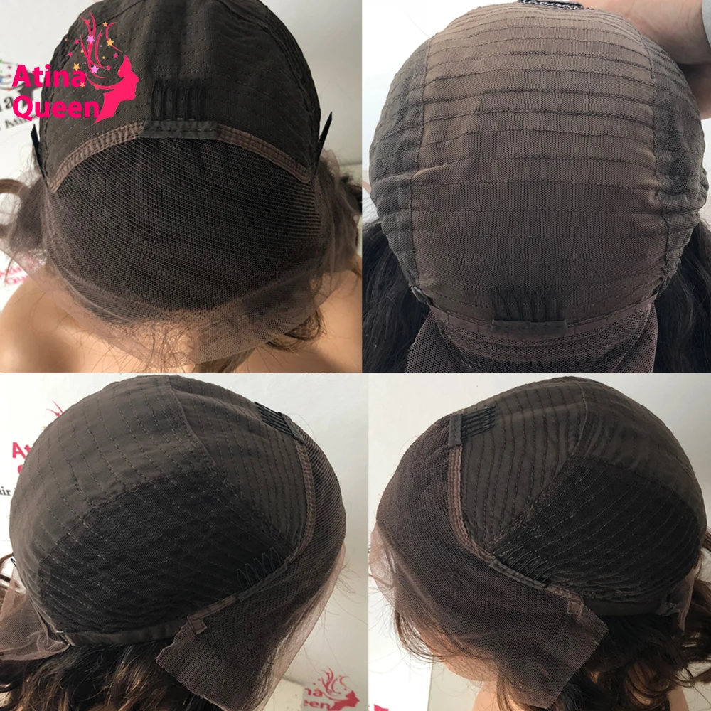 Бразильские Remy коричневые медовые светлые Выделенные парики черные женские