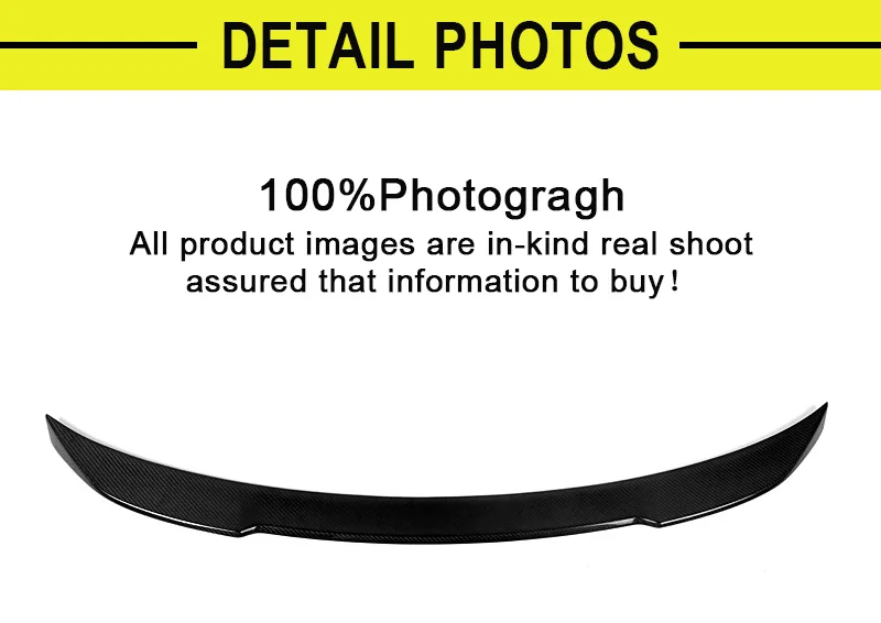 Задний спойлер задний жесткий Топ CS Стиль углеродное волокно заднего багажника