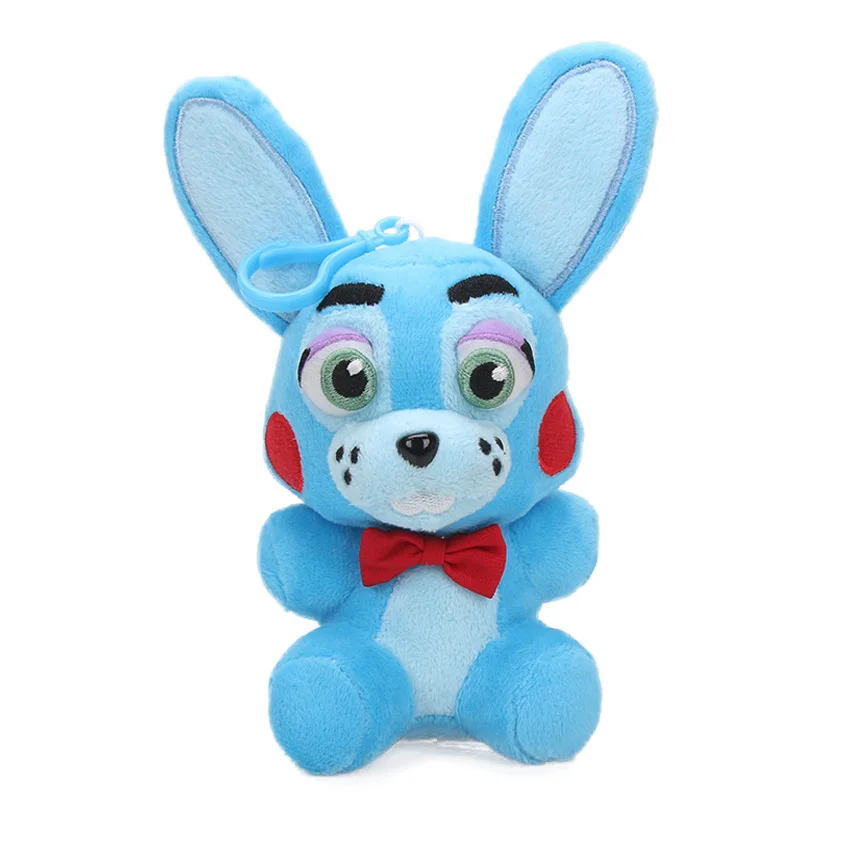 blue bonnie 15 см FNAF игрушки Five Nights At Freddy's 4 плюшевая подвеска Mangle Foxy Chica Bonnie Золотой кошмар Фредди Fazbear брелок игрушка - Цвет: blue bonnie
