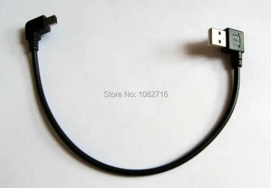 Хороший 2 шт USB A 0 папа 90 левый градус для mini b 5 контактов правый градусный разъем