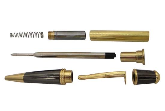 GoldGun metal DIY Гэтсби Твист Ручка наборы RZ-BP62 - Цвет: GoldGun metal