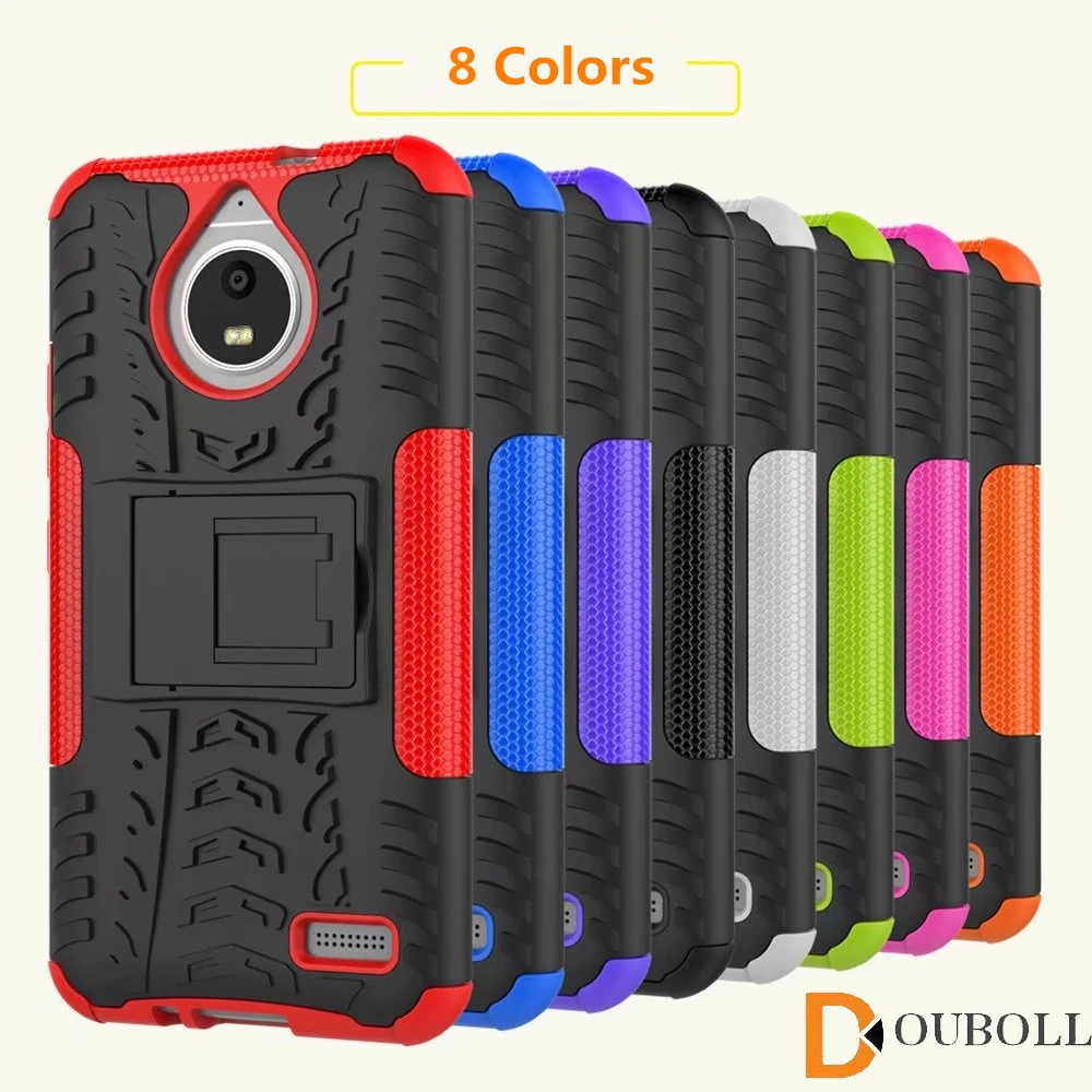 HQ для Motorola E4 Plus (версия ЕС) E3 Противоударная подставка Heavy Duty Защита Прочный