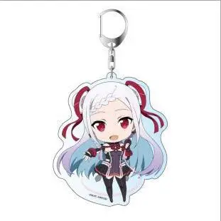 HKXZM Anime Sword Art Online Kirigaya Asuna Tsuboi Sachi Rika Cartoon Pendants Acrylic keychain Figure Model Toys | Игрушки и хобби