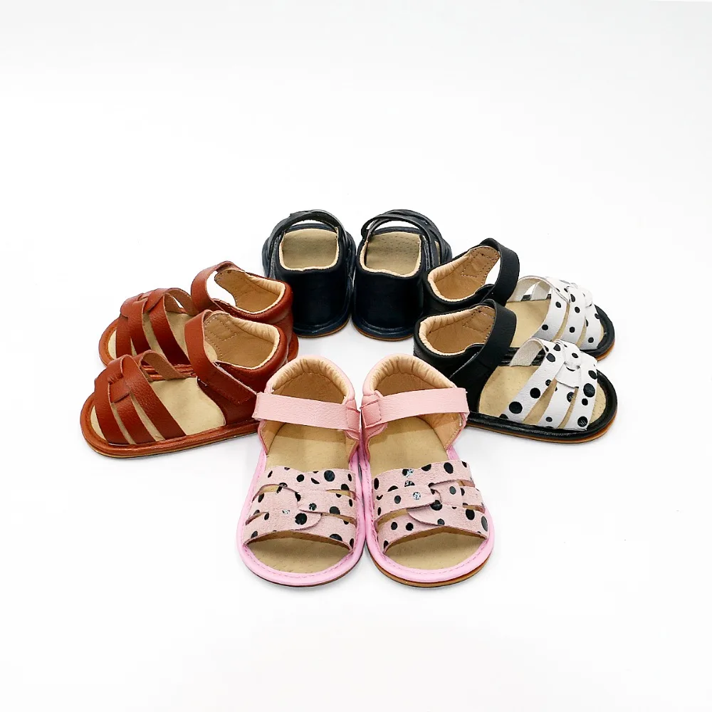 Модные летние сандалии для маленьких девочек мягкие кожаные мокасины малышей