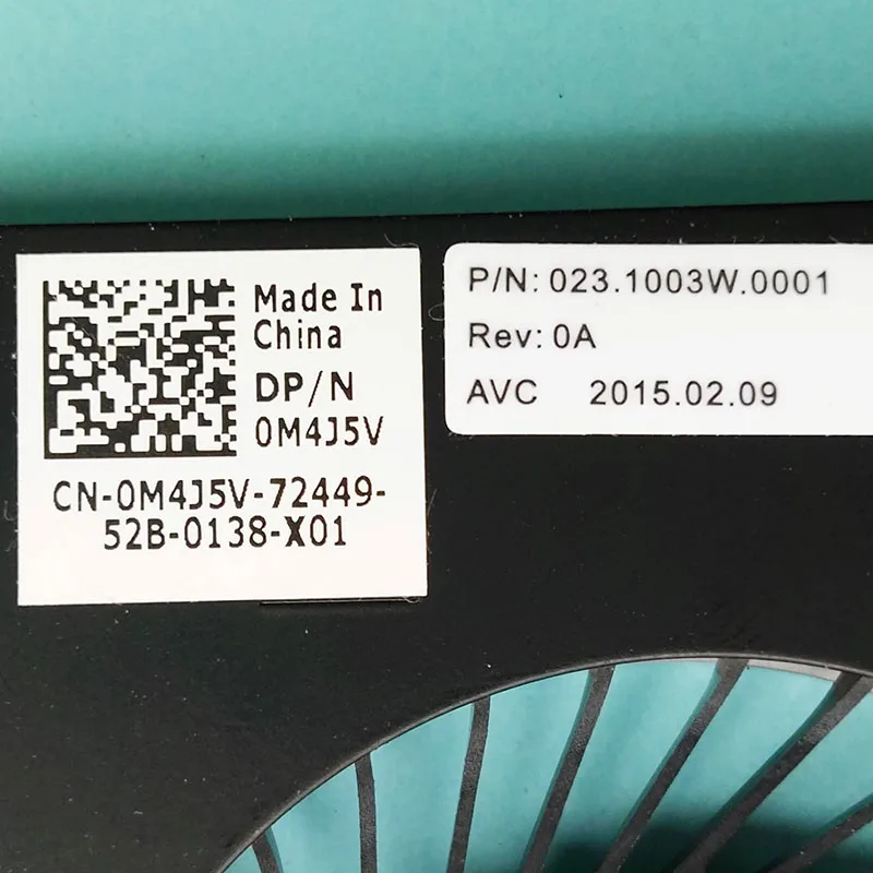 Новый и оригинальный вентилятор для процессора ноутбука Dell Latitude 3570 охлаждения