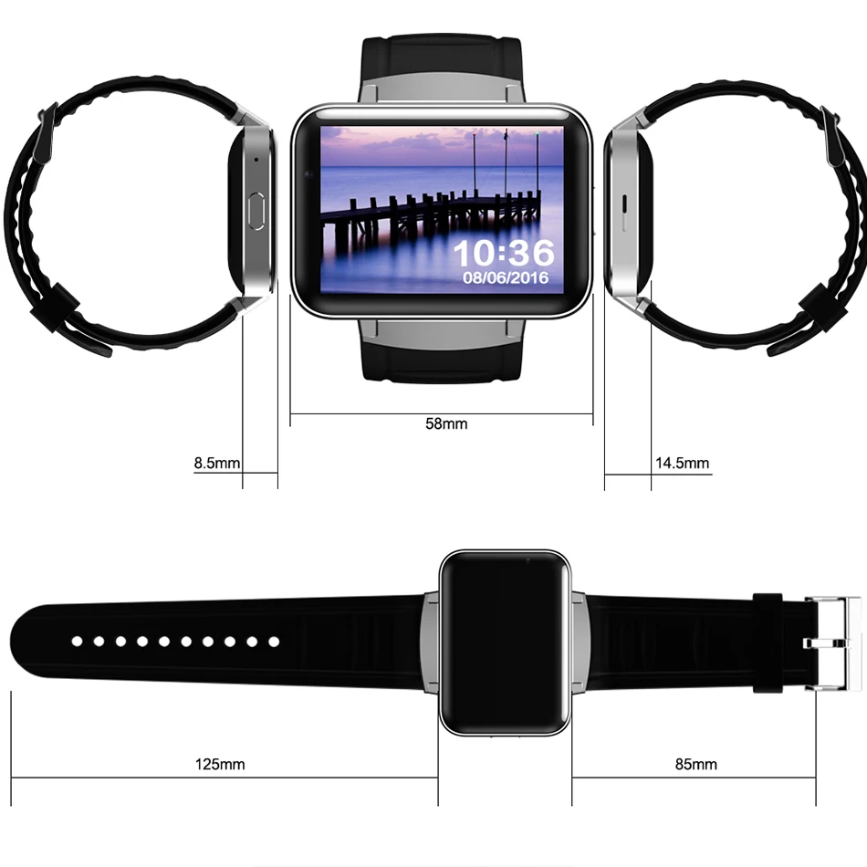Swatch DM98 Смарт часы с камерой Bluetooth 4.0 GPS WIFI 3 г нано сим карты сна трекер телефону App в