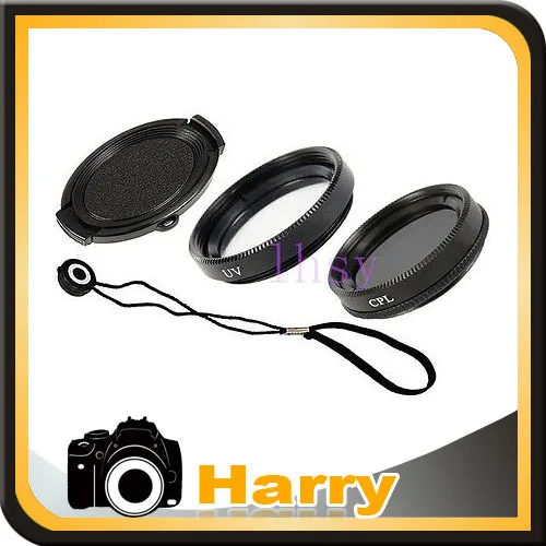 

4 in 1 62MM lens cap cover + UV Filter + CPL filter + Anti-lost rope For Pentax 18-135mm 18-250mm Lens