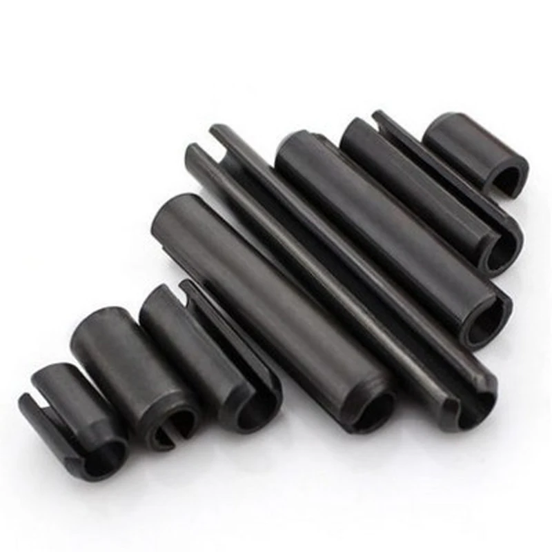 50Pcs M2 Elastic circle column Cylindrical Locating Hollow pins Cotter pin 6mm-25mm Length black | Обустройство дома