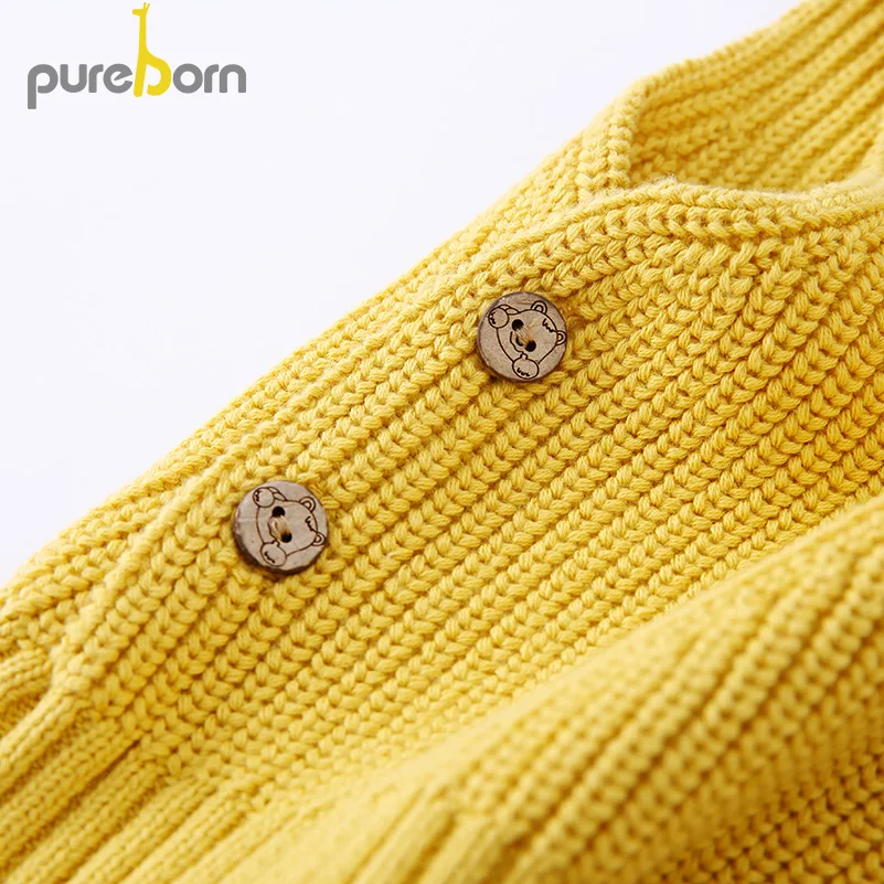 Pureborn детские жилеты жилет свитер одежда верхняя мультфильм улыбка Seeveless для