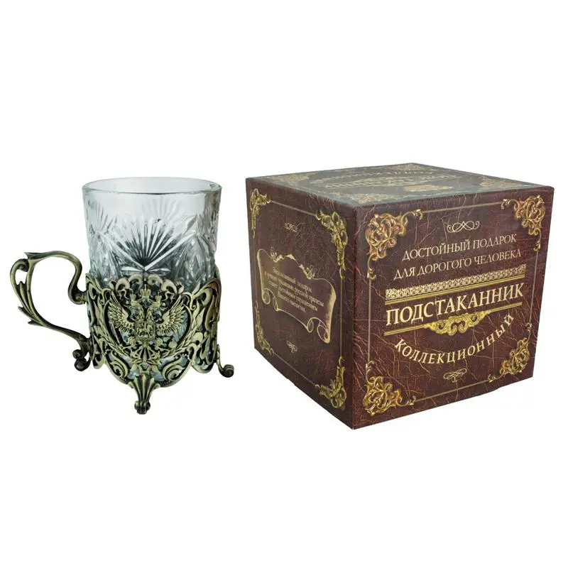 Античные прочные чашки подставка для напитков экологичный металлический