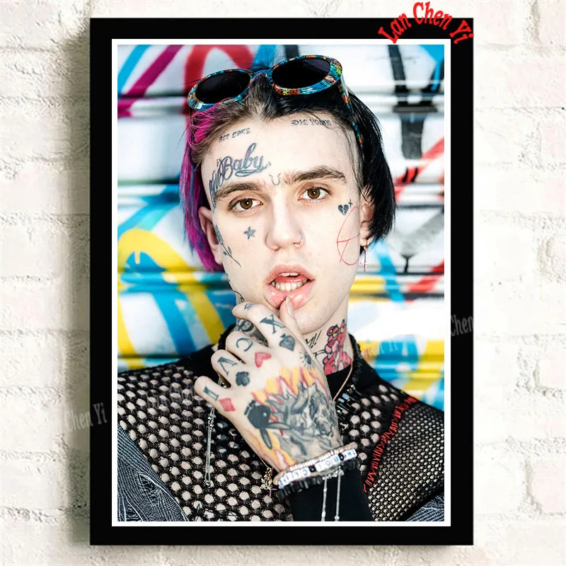 Lil Peep бумага с покрытием плакат для кафе высокое качество печати рисунок ядро декоративная живопись 42*30 см