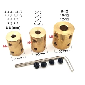 GAQUSU Чистая медь цилиндрический жесткая Соединительная муфта для валов Соединительная муфта мотор трансмиссионный разъем