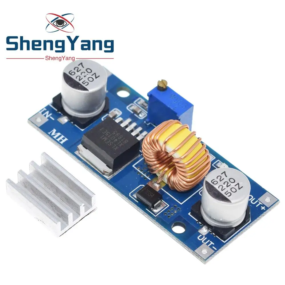 1 шт. 5A XL4015 DC 4 38V до 25 36V 24V 12V 9V 5V Шаг вниз Регулируемый Питание модуль светодиодный