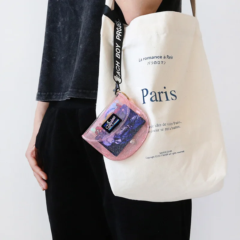 Кошелек Bentoy Transprent Jelly Neck розовый кошелек с лямкой на шее женский Milkjoy в японском и