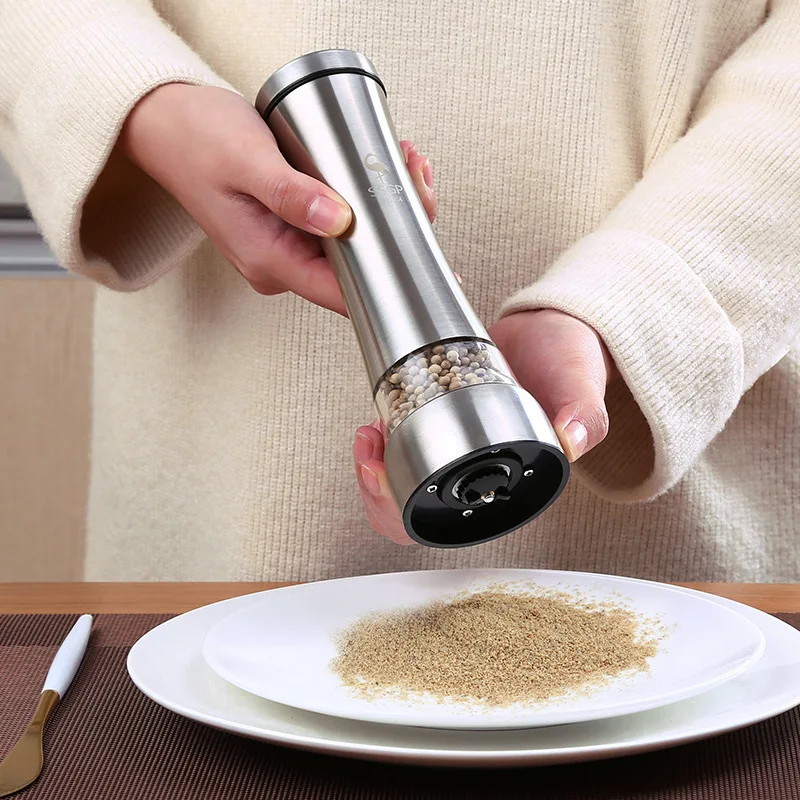 M&ampK HOME Kitchen Supplies BBQ Stainless Steel Pepper Grinder Manual Black Mill Bottle Flavor | Дом и сад