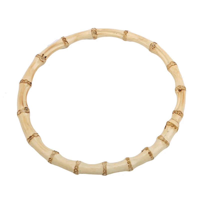 2 шт./лот круглая бамбуковая сумка ручка для Сумочка ручной работы DIY сумки