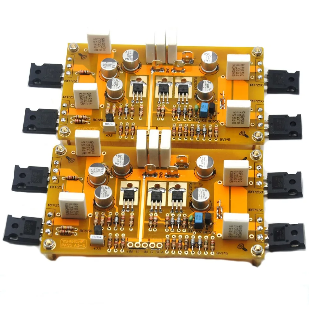 Одна пара одноконтурная Плата усилителя класса A 2 * PASS A3 HIFI IRF9610 IRF244 30 Вт + DC25V 8ohm |