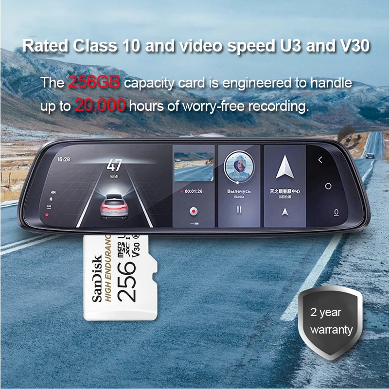 Карта памяти MicroSD SanDisk высокая производительность 32 ГБ 64 128 256 до 100 МБ/с. C10 скорость