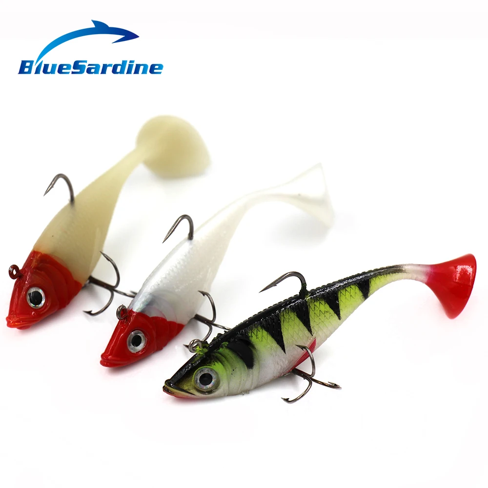 

BlueSardine 3 шт. 19,5 г 10 см Мягкая приманка пластиковая Рыболовная Приманка Мягкая приманка для ловли карпа рыболовные снасти