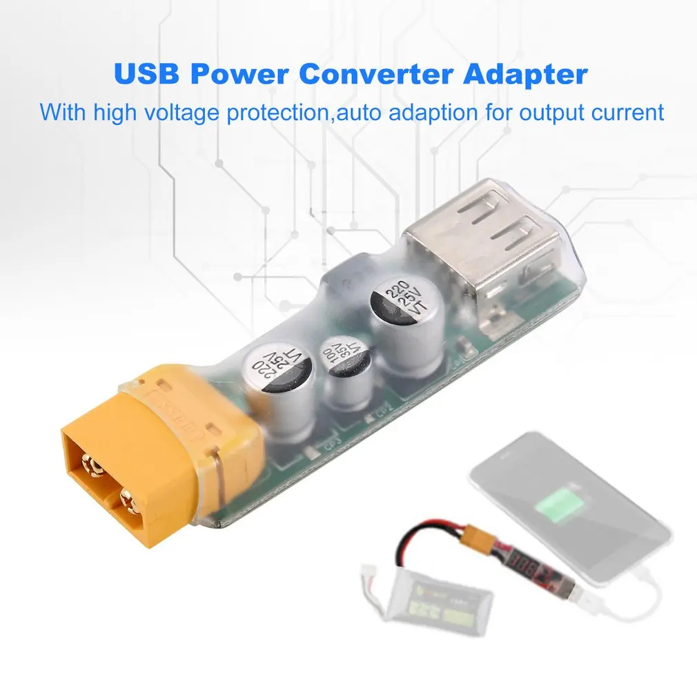 2 шт. 3 S 6 Lipo зарядное устройство USB быстрая зарядка конвертер с XT60 разъем
