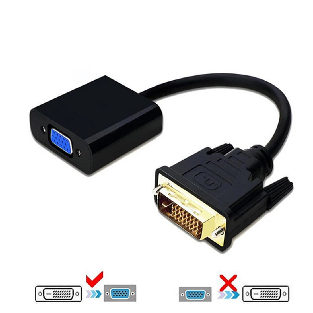 Marsnaska горячая распродажа высокое качество Full HD 1080P DVI-D 24 + 1 в VGA HDTV конвертер
