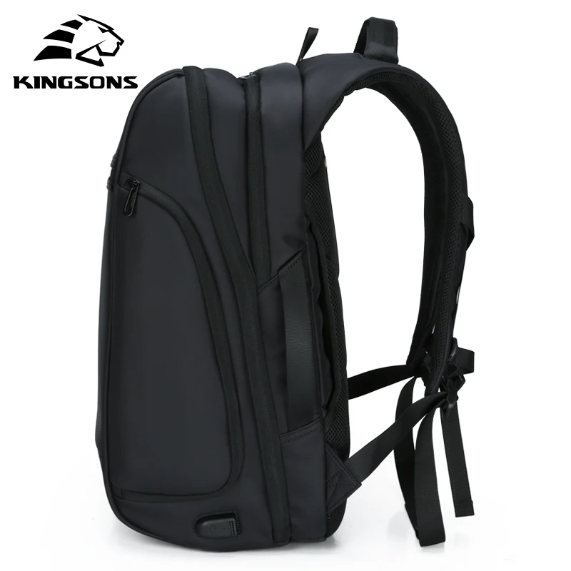 Kingsons 2019 новый мужской рюкзак подходит для 15 17 дюймов ноутбука USB подзарядка