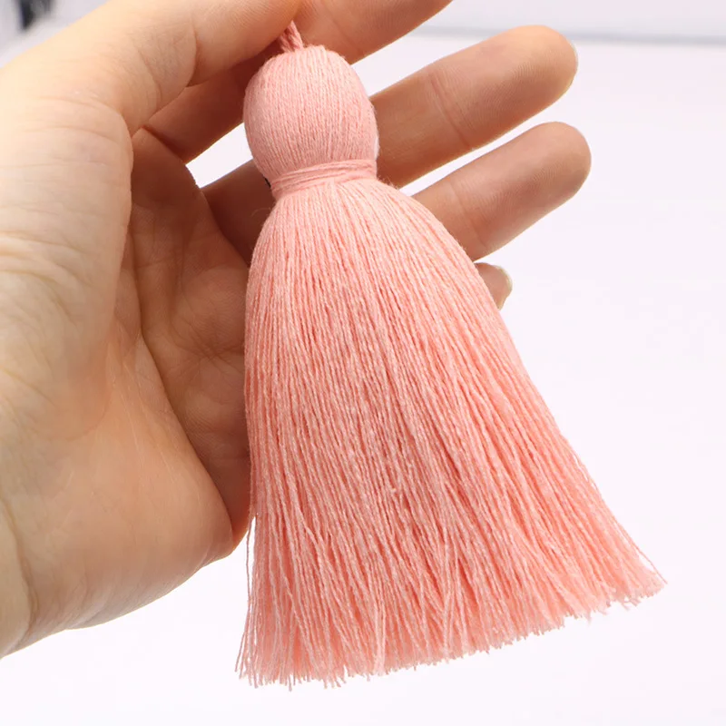 Pink 2 шт. супер толстый хлопок Ткань кисточки занавеска для дома одежды мешок декоративный аксессуары рукоделие Большая кисточка отделка - Цвет: Pink