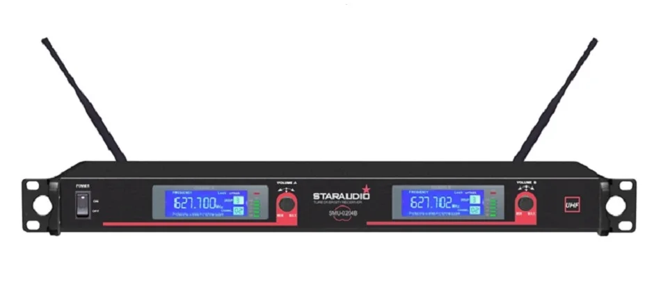Staraudio Pro 2ch DJ UHF Беспроводной гарнитура цифровой дисплей микрофон Системы MIC smu-0204b |