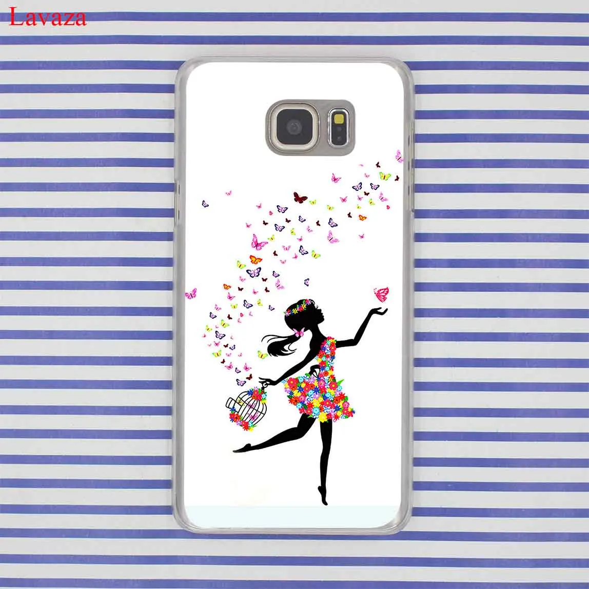 Чехол для телефона Lavaza Butterfly Dancing Girl Effect Samsung Galaxy Note 10 9 8 A9 A8 A7 A6 Plus 2018 A3 A5 2015 2016 2017 A2|case