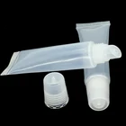 Прозрачный пластиковый мягкий шланг для блеска для губ, 10 мл 3050100200 шт., пустая портативная сжимаемая краска для губ, многоразовый контейнер