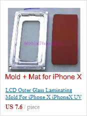 Lcd внешняя стеклянная форма для ламинирования для iPhone 6 6Plus 6S 6S Plus 6S+ УФ клей позиционирование выравнивание ламинатор металлическая форма+ коврик