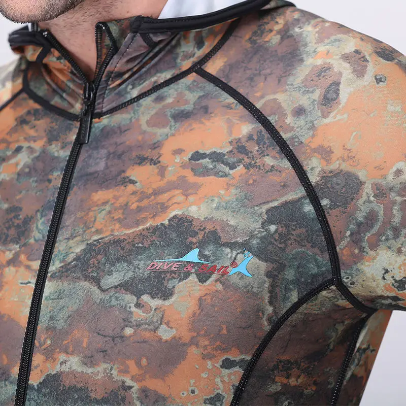 Камуфляжный сёрфинговый полноразмерный купальник для дайвинга гидрокостюм