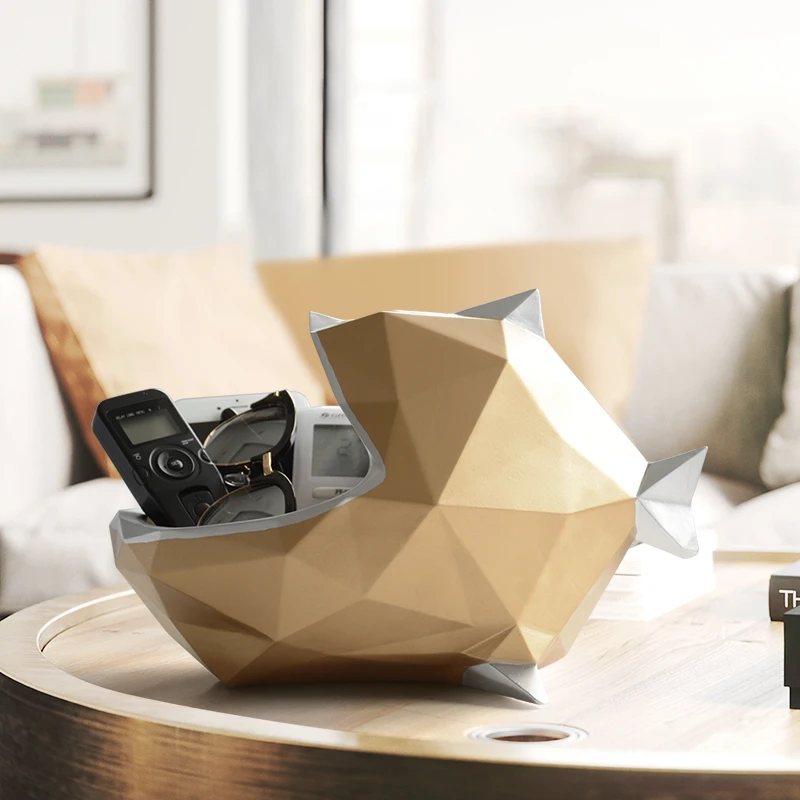 Аксессуары для домашнего декора 3D статуэтка рыбы коробка хранения украшение