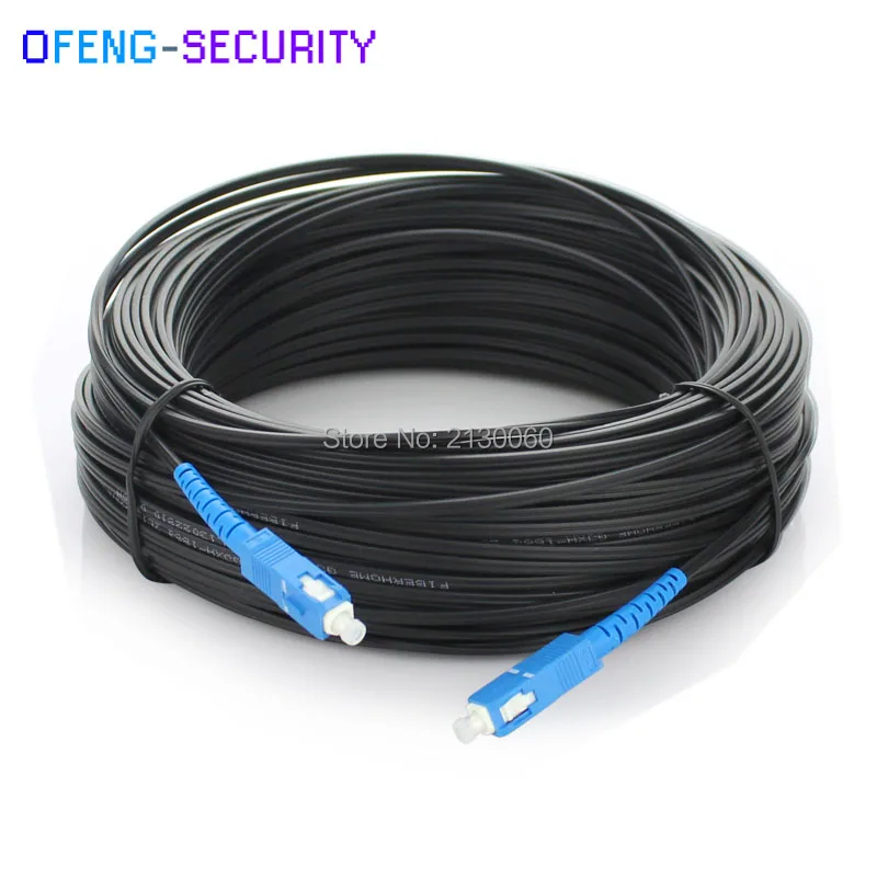 200 м FTTH волоконно-оптический G657A падение кабель патч-корд SC к Simplex Singlemode джемпер |