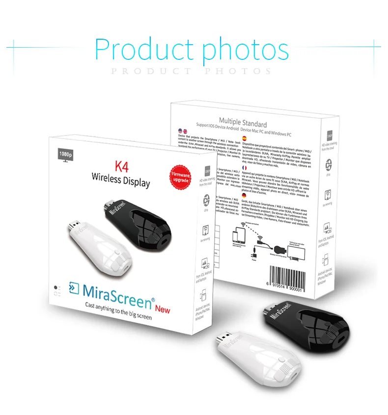 Новейший Mirascreen K4 tv Stick беспроводной WiFi Дисплей ключ поддержка 1080P HD Miracast Airplay DLNA для Android IOS Телефон настольный ПК