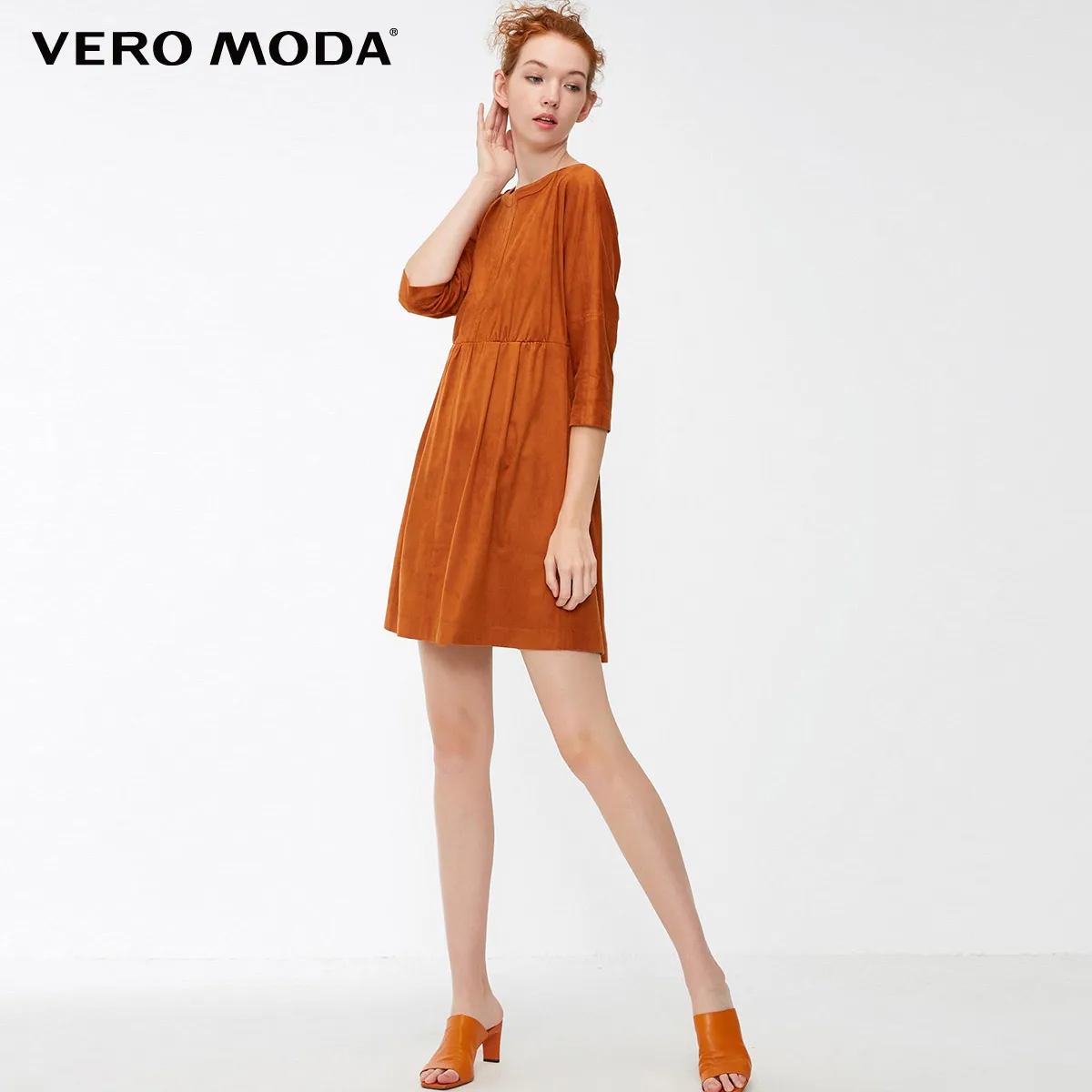 Vero Moda новые женские 3/4 рукава кожаный декоративный пояс вечерние платья | 31847C511