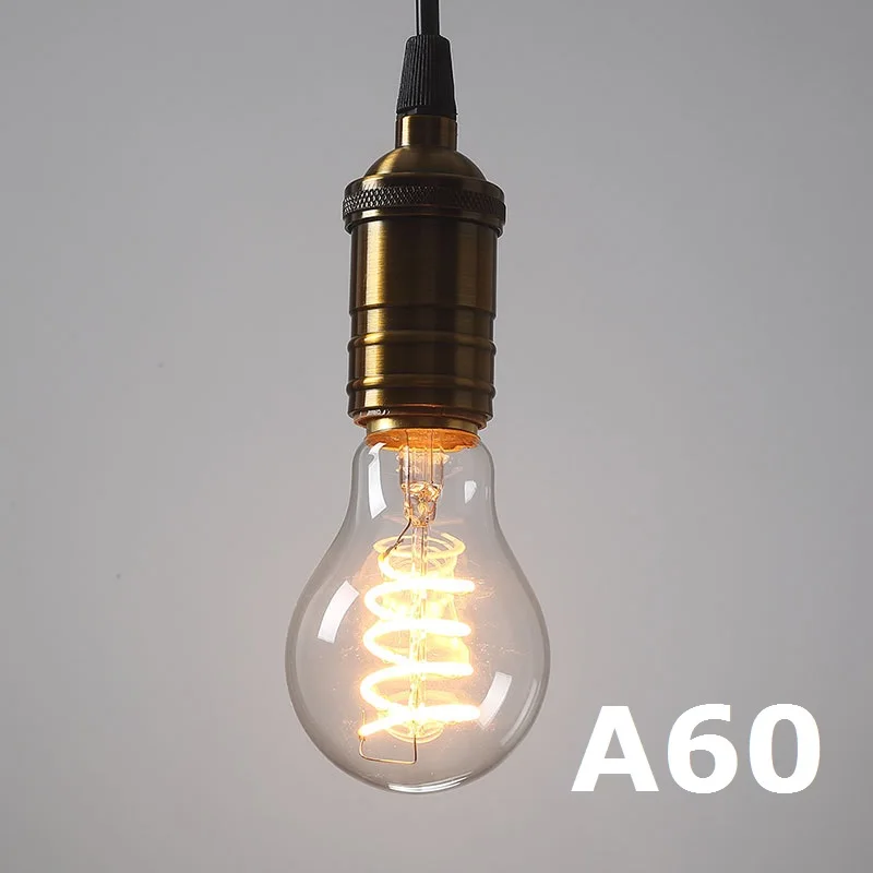 E27 3D лампа светодиодный RGB светильник, украшение на Рождество, лампа A60 ST64 G80 G95 G125 флакон со стразами Сердце Череп 110V 220V светодиодный лампы - Цвет: Soft-A60-WW