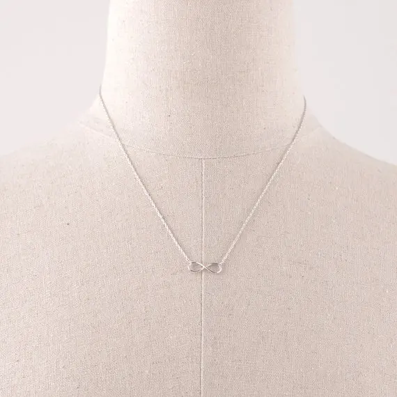 8 Бесконечность сила символ кулон ожерелье для женщин крошечная Мода Рождество