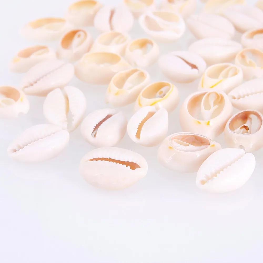 50 шт./упак. два разных Размеры кремово белый натуральный Sea Shell Loose Beads аксессуары