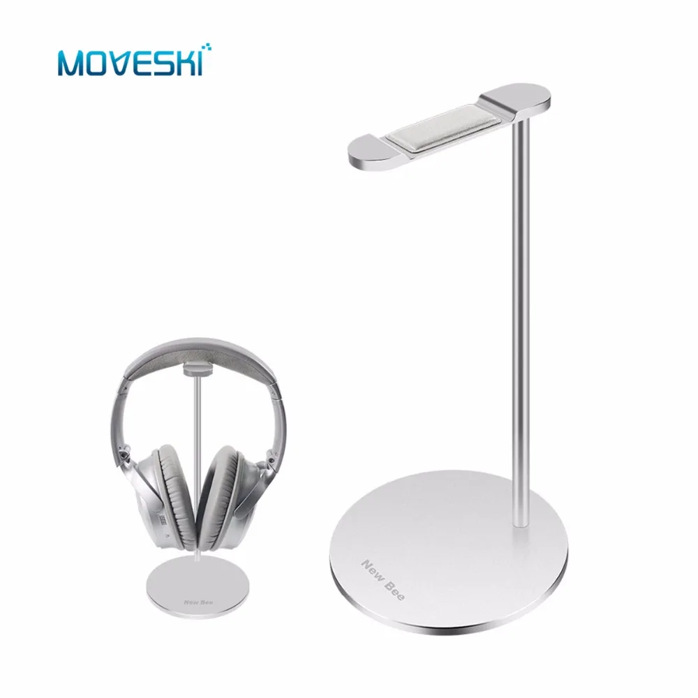 Moveski NB Z3 Подставка для наушников алюминиевый держатель натуральной кожи с ворсом