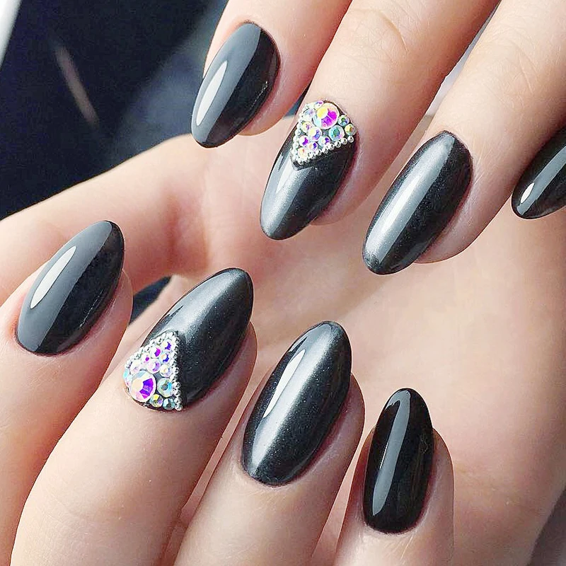 

1pack Crystal 3D Nail Art Rhinestone Decorations Mixed Size (SS3-SS16) Gold Flatback Gems DIY Design Accessory