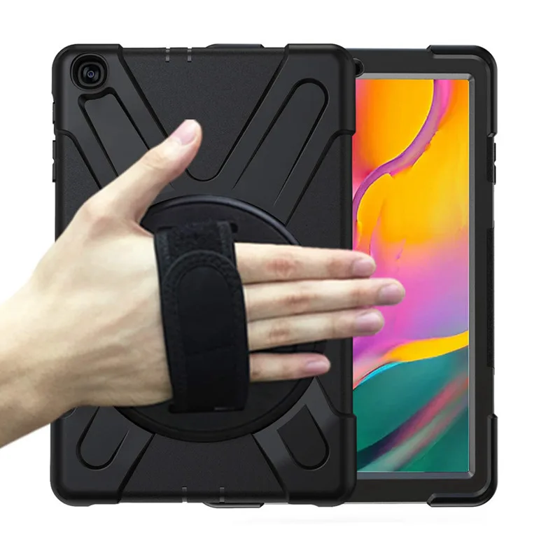IBuyiWin сверхмощный вращающийся чехол для samsung Galaxy Tab A 10,1 SM-T510/T515 10," чехол для планшета с ремешком
