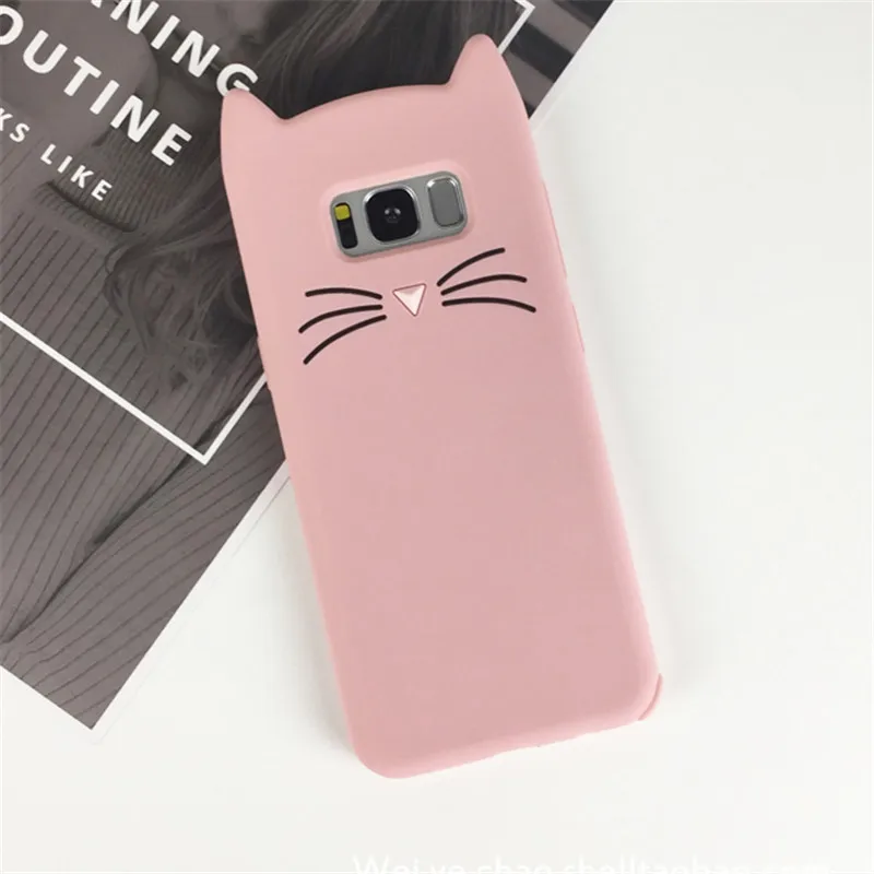 Милый мягкий силиконовый 3D-чехол для Samsung Galaxy S9 S8 Plus S7 S6 Edge A3 A5 A7 J1 J3 J5 J7 2016 2017 чехол |