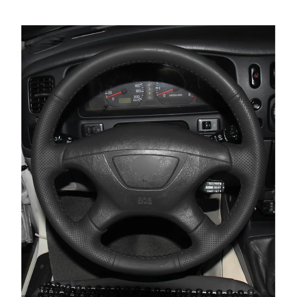 Hand-stitched Black PU Artificial Leather Car Steering Wheel Cover for Mitsubishi Pajero Sport 2004 Montero | Автомобили и