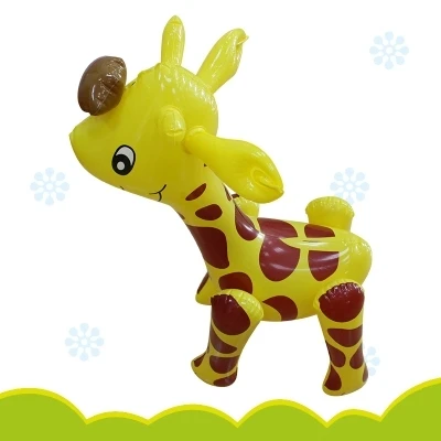 giraffe 13 стиль надувной динозавр фламинго игрушки животных модель зоо Девочки Мальчики День рождения Рождество Вечеринка Дети надувные шарики подарок Тигр обезьяна - Цвет: giraffe
